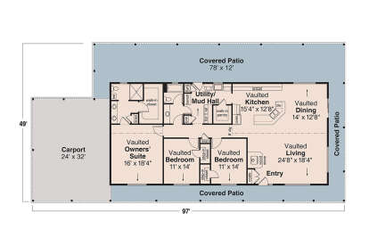 Main Floor  for House Plan #035-00671