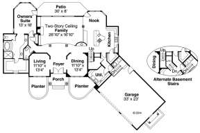 Floorplan 1 for House Plan #035-00672