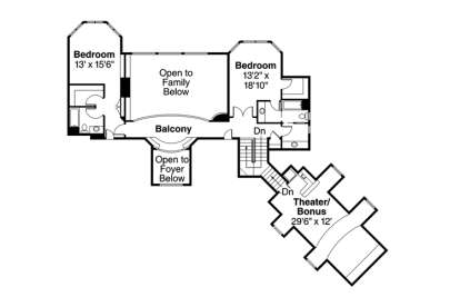 Floorplan 2 for House Plan #035-00672