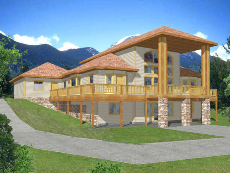 Traditional House Plan #039-00338 Elevation Photo