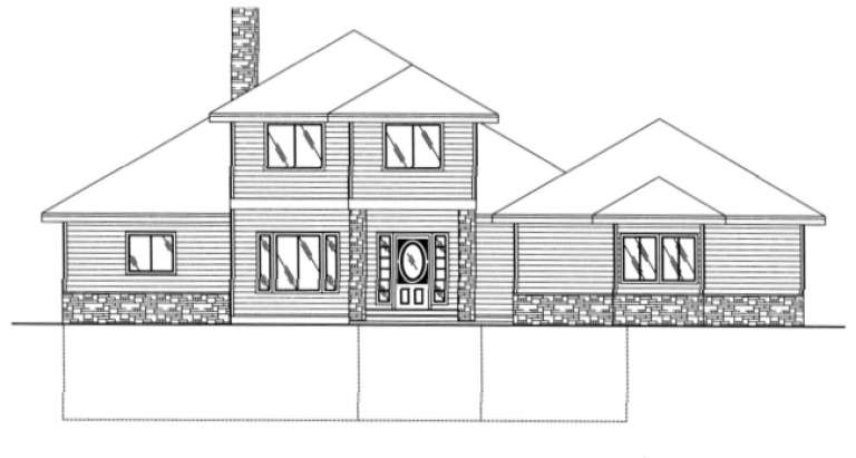 Traditional House Plan #039-00338 Elevation Photo