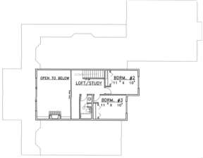 Second Floor for House Plan #039-00338