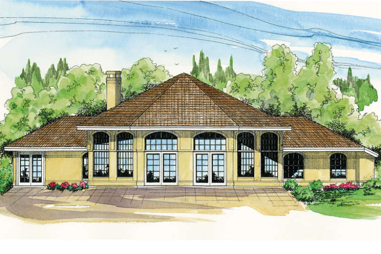House Plan House Plan #16731 Rear Elevation
