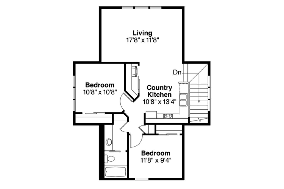 Floorplan 2 for House Plan #035-00680
