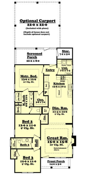 Main Floor for House Plan #041-00092