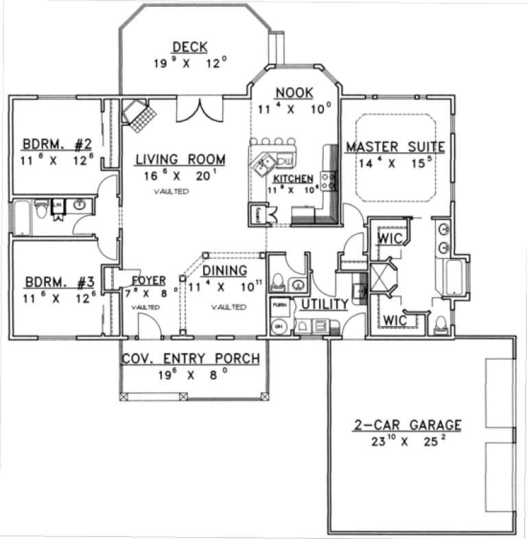 House Plan House Plan #1674 Drawing 1