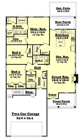 Main Floor for House Plan #041-00094