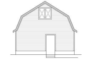 Barn House Plan #035-00681 Elevation Photo
