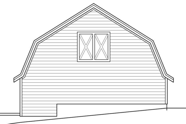 Barn House Plan #035-00681 Elevation Photo