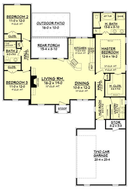Main Floor for House Plan #041-00095