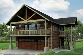 Craftsman House Plan #035-00683 Elevation Photo