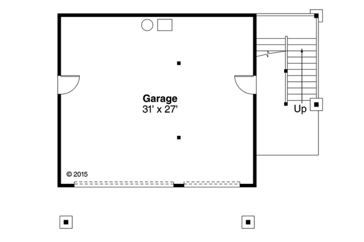 House Plan 035-00683 - Craftsman Plan: 896 Square Feet, 1 Bedroom, 1  Bathroom