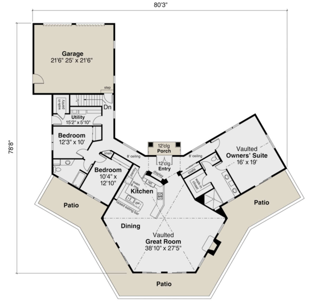 Main Floor  for House Plan #035-00685