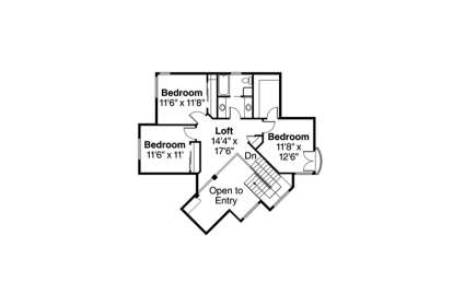 Floorplan 2 for House Plan #035-00687