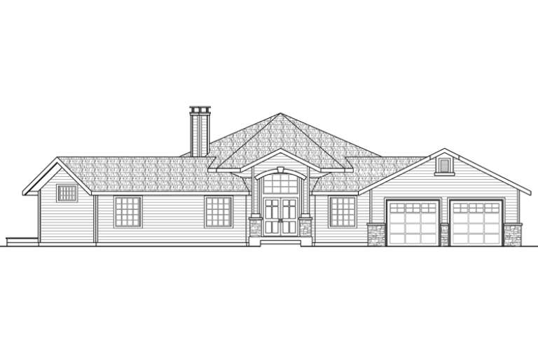 Craftsman House Plan #035-00688 Elevation Photo