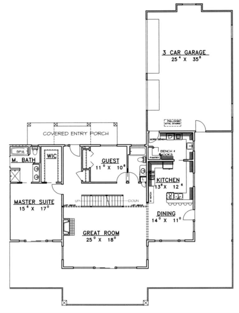 House Plan House Plan #1675 Drawing 1