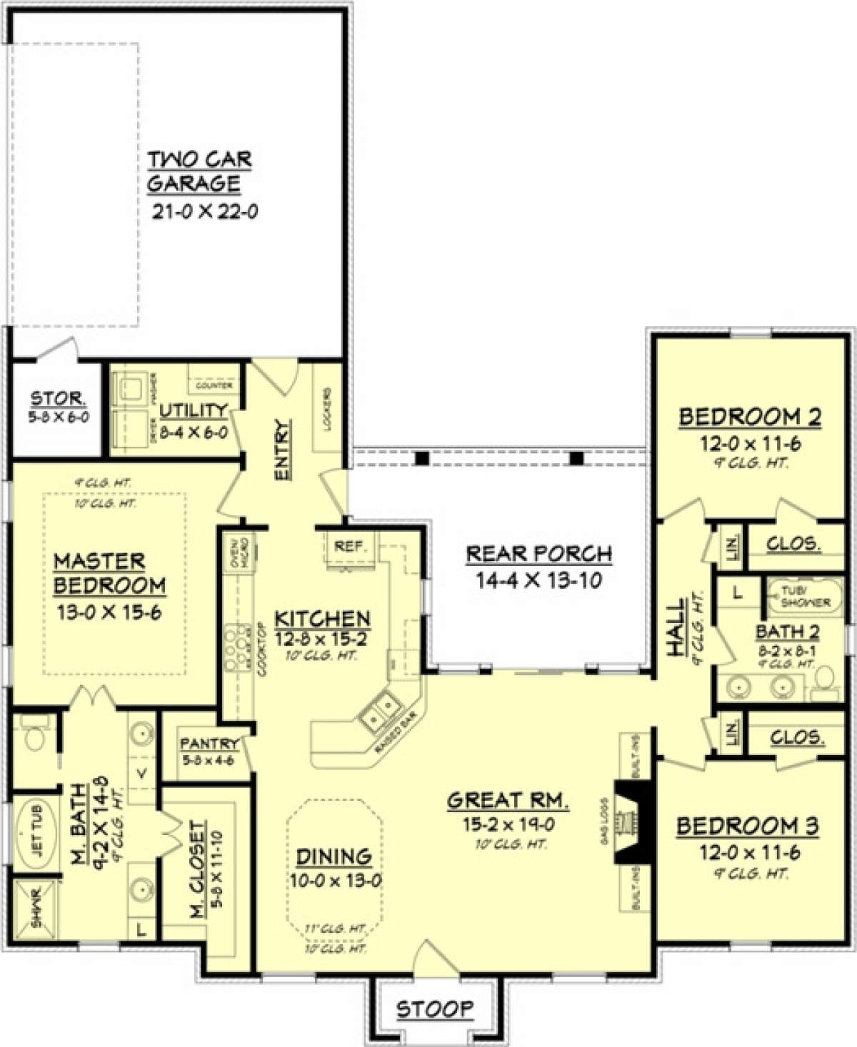 Main Floor for House Plan #041-00096