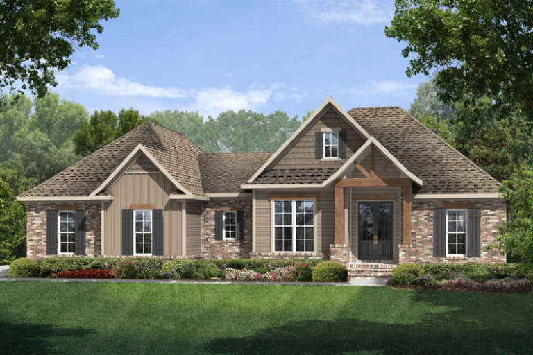 Craftsman House Plan #041-00097 Elevation Photo