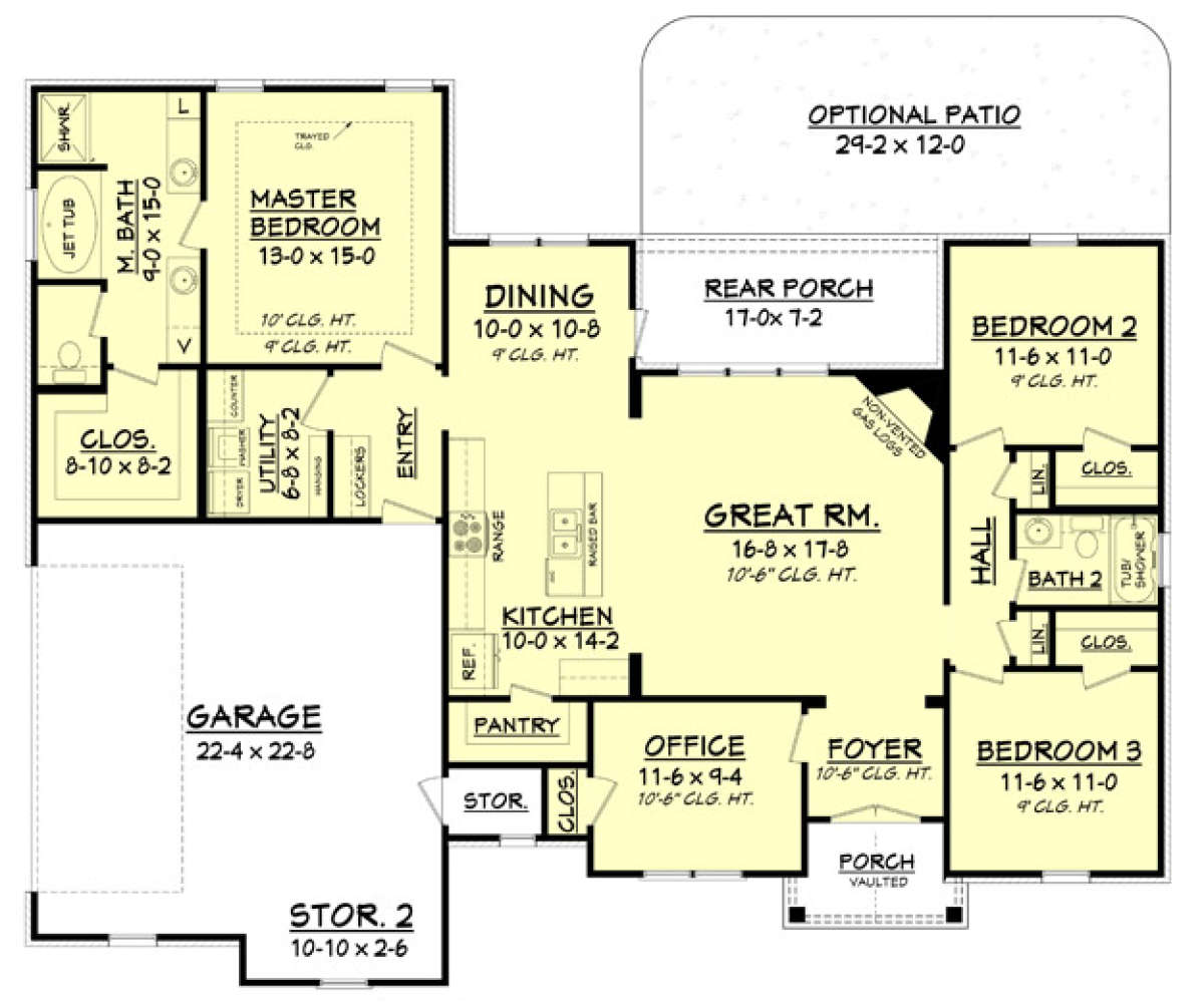 Main Floor for House Plan #041-00097