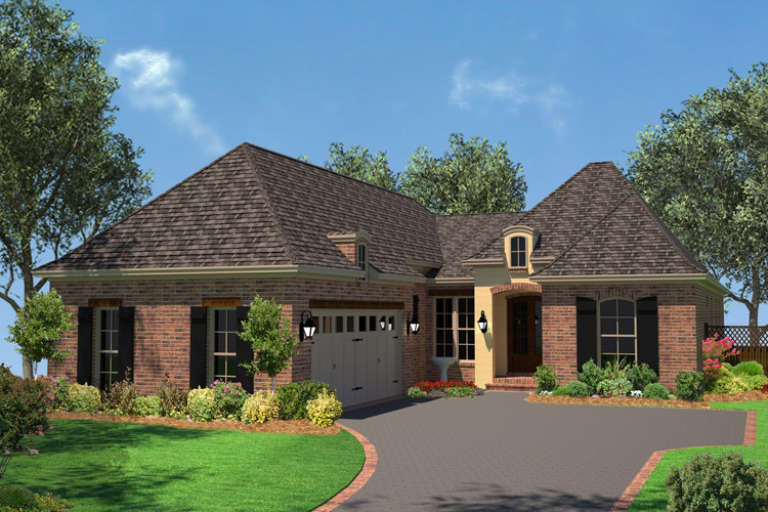 European House Plan #041-00098 Elevation Photo