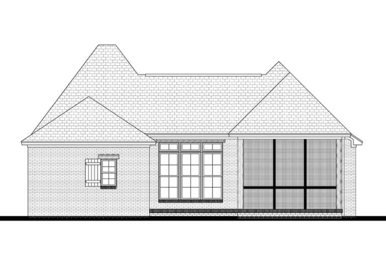 European House Plan #041-00098 Elevation Photo