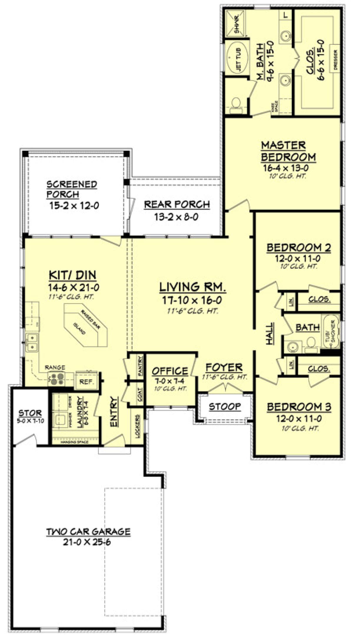 Main Floor for House Plan #041-00098