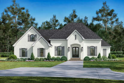 French Country House Plan #041-00103 Elevation Photo