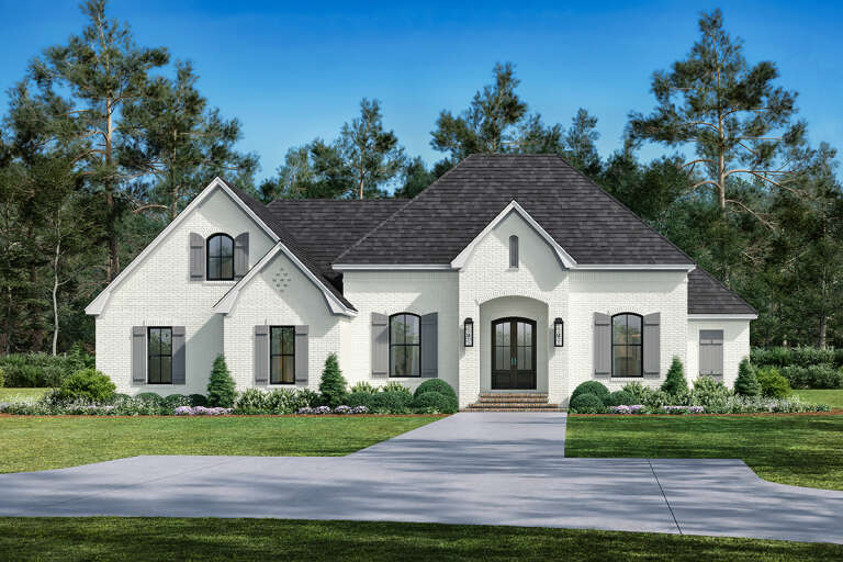 House Plan House Plan #16757 Angled Front Elevation