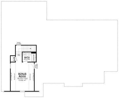 Bonus Room for House Plan #041-00103