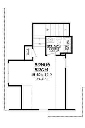 Bonus Room for House Plan #041-00106