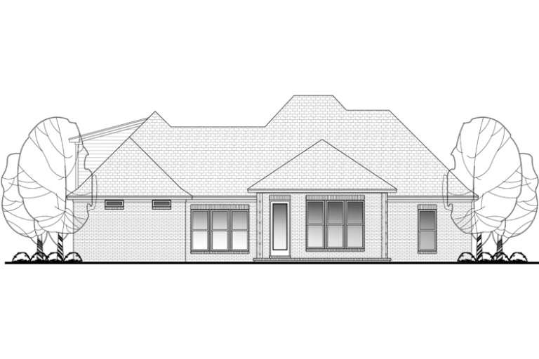 French Country House Plan #041-00109 Elevation Photo