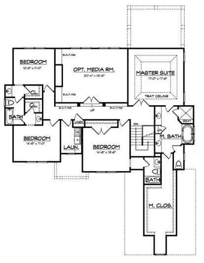 Floorplan 2 for House Plan #3418-00005