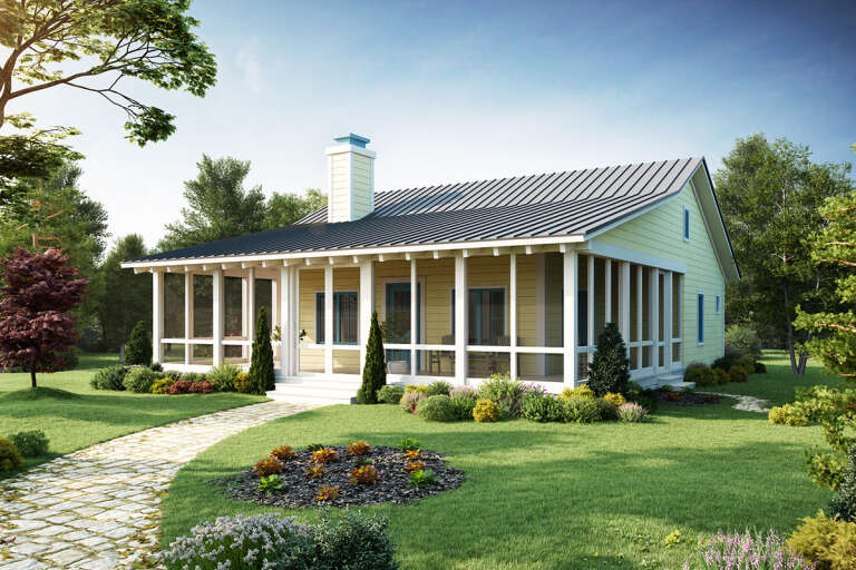 Cottage House Plan #1907-00017 Elevation Photo