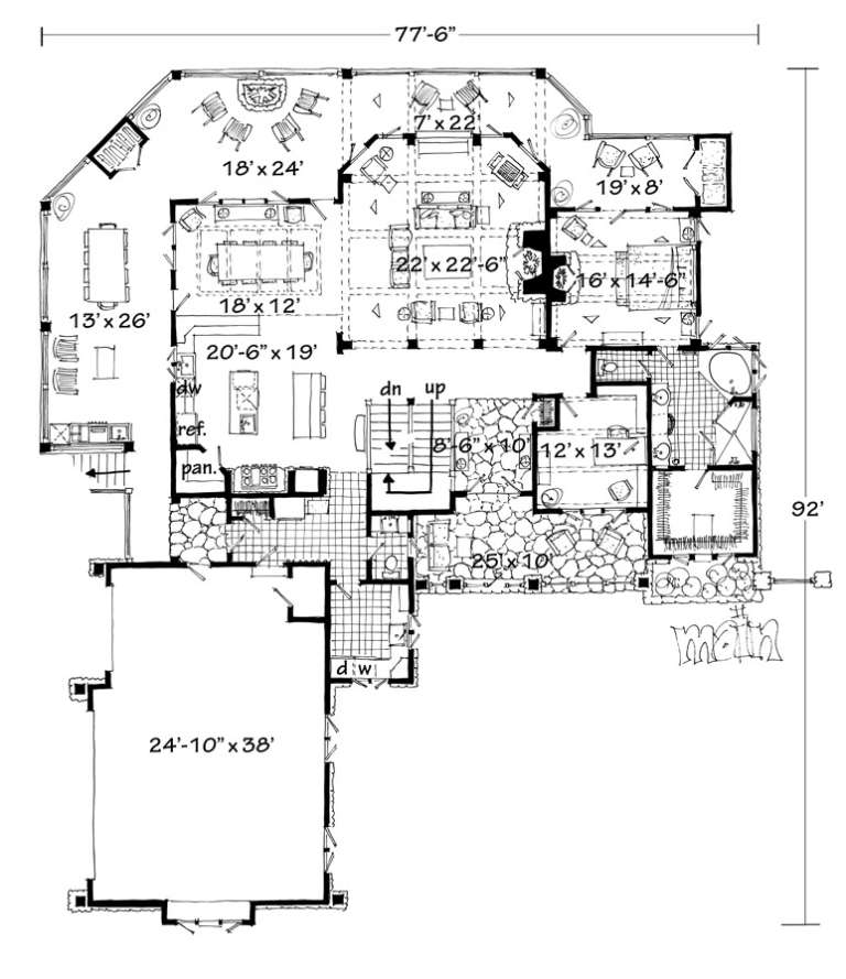 House Plan House Plan #16767 Drawing 1