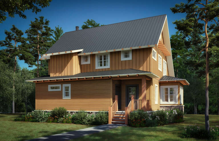 Vacation House Plan #1907-00020 Elevation Photo