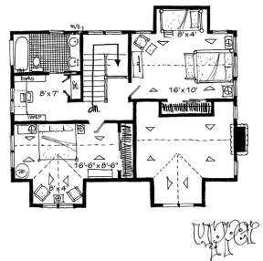 Second Floor for House Plan #1907-00020
