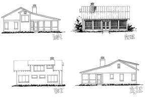 Cottage House Plan #1907-00021 Elevation Photo