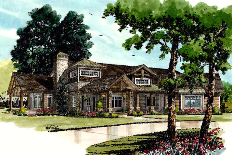 House Plan House Plan #16772 Front Elevation