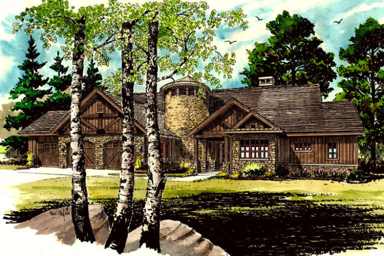 House Plan House Plan #16773 Front Elevation