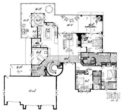 Floorplan 1 for House Plan #1907-00025