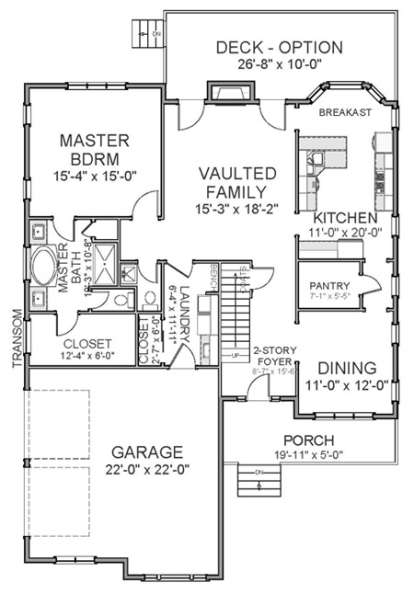 Floorplan 1 for House Plan #6849-00014