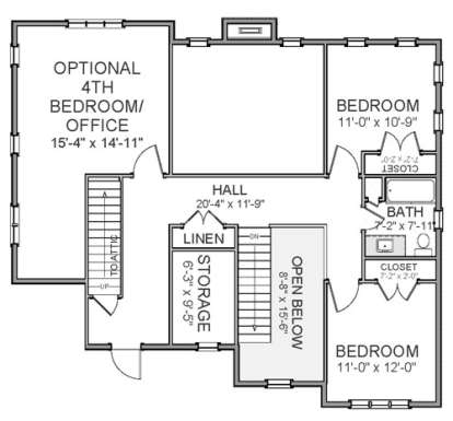 Floorplan 2 for House Plan #6849-00014