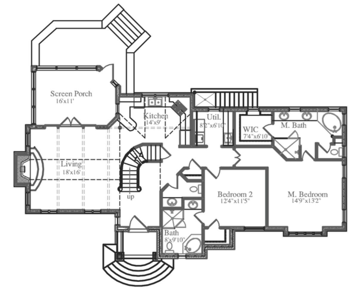 Floorplan 1 for House Plan #6819-00032