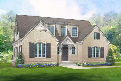 European House Plan #6819-00034 Elevation Photo