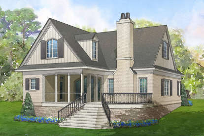 European House Plan #6819-00034 Elevation Photo