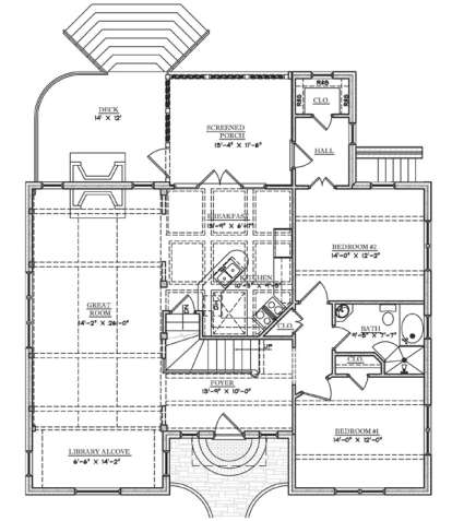 Floorplan 1 for House Plan #6819-00034