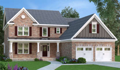 4 Bed, 4 Bath, 3351 Square Foot House Plan - #009-00240