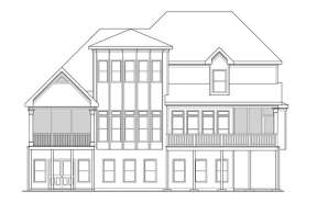 Traditional House Plan #009-00241 Elevation Photo