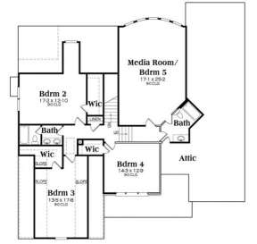 Second Floor for House Plan #009-00241