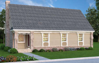 Cottage House Plan #048-00234 Elevation Photo